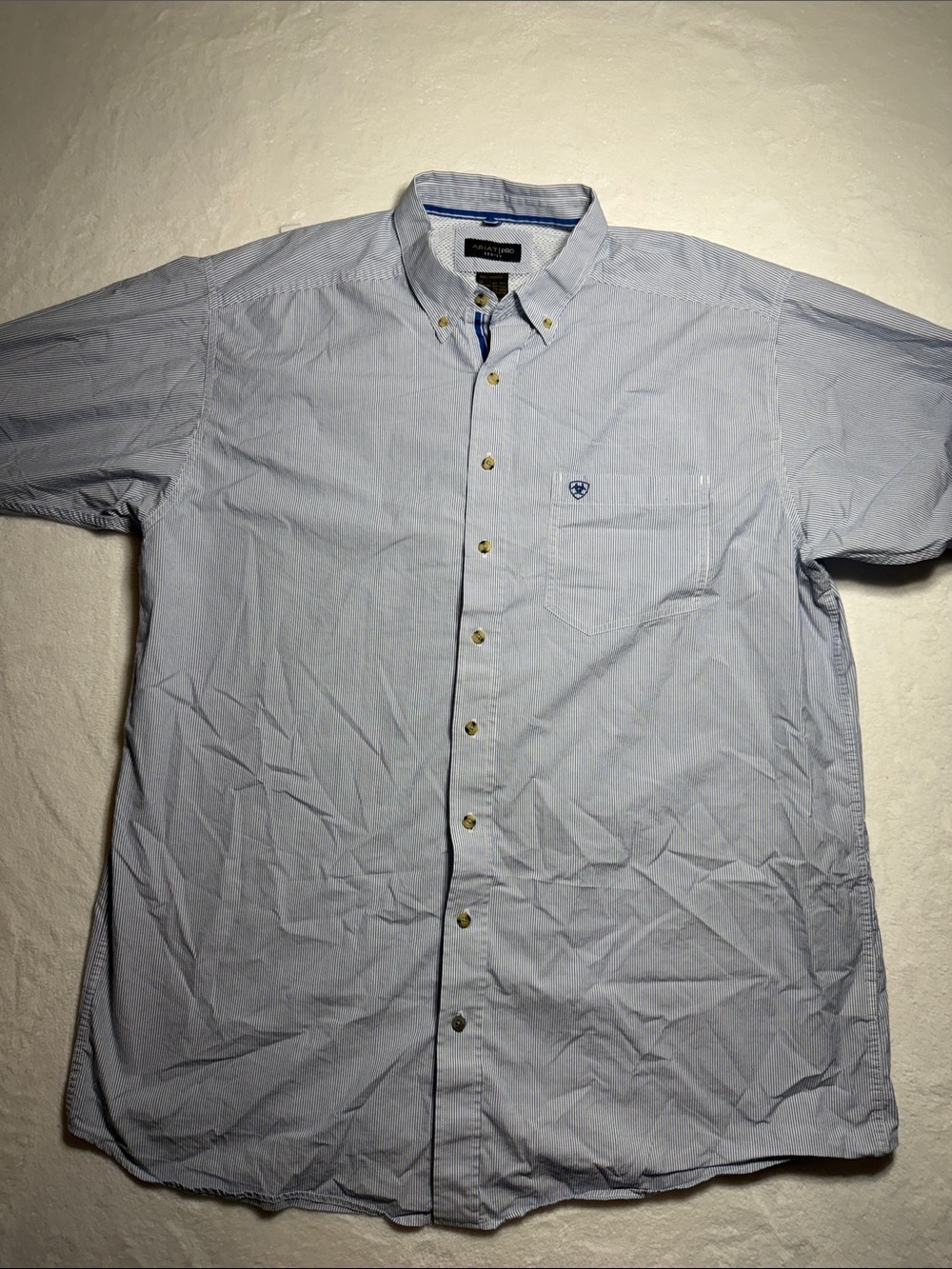 Ariat Pro Series Light Blue Button-Down Oxford Shirt